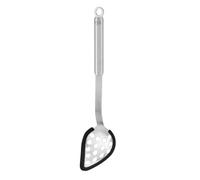 RÖSLE Cuillère Multifonction, Cuillère Universelle Haut de Gamme avec Bord en Silicone et Manche Rond, Acier Inoxydable 18/10, Passe au Lave-Vaisselle