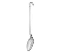 RÖSLE Cuillère percée pour les Légumes, avec Crochet, Louche perforée Haut de Gamme avec Manche en Crochet, Acier Inoxydable 18/10, Passe au Lave-Vaisselle, Longueur 31,5 cm