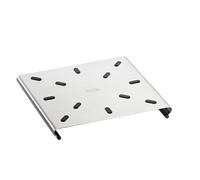 RÖSLE Dessous-de-Plat, Universel Haut de Gamme en Acier Inoxydable 18/10 avec Butées et Pieds en Silicone, Résistant à la Chaleur et Extensible, Passe au Lave-Vaisselle