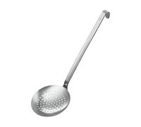 RÖSLE Écumoire Plate à Gros Trous - Cuillère à Égoutter de Haute Qualité avec Manche en Forme de Crochet - 12 cm - Acier inoxydable 18/10 - Passe au Lave-vaisselle