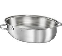 Rösle Cocotte ovale ELEGANCE couvercle antiadhésif en acier inoxydable 13152 avec PTFE noir