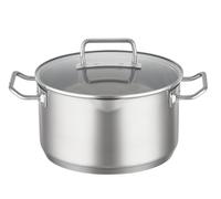 Rösle Faitout EXPERTISO 91943 24 cm Inox 18/10 – Couvercle verre, bec verseur, induction