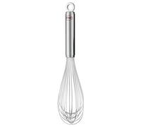 RÖSLE Fouet, fouet avec poignée ronde massive et anneau de suspension, acier inoxydable 18/10, lavable au lave-vaisselle, 32 cm
