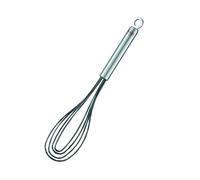 RÖSLE Fouet Cuisine en Silicone - Pour Battre de Petites Quantités dans des Récipients peu Profonds - Acier Inoxydable et Silicone - Va au Lave-Vaisselle - 27 cm