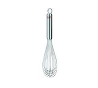 Rösle Fouet, Fouet de Bonne Qualité avec Poignée Ronde Massive et Anneau de Suspension, Acier Inoxydable 18/10, Lavable au Lave-Vaisselle, 27 cm