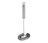 RÖSLE Fouet plat à spirale en silicone, fouet à sauce de haute qualité pour toutes les zones du fond de la casserole, liaison acier inoxydable-silicone, passe au lave-vaisselle, 27 cm