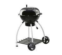 RÖSLE Gril boule au charbon No.1 Sport F50, barbecue avec système de contrôle de l'air, charnière de couvercle, thermomètre de couvercle, grande surface de gril, noir