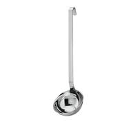 RÖSLE Louche - Ustensile de Cuisine Inox de pour Soupes, Potages & Sauces - Dotée d'un Manche à Crochet - Acier Inoxydable 18/10 - Passe au Lave-Vaisselle - 6 cm