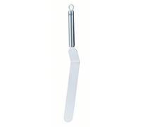RÖSLE Palette-spatule coudée, palette coudée pour étaler nappages et crèmes et sortir les gâteaux du moule, couleur argentée, 38 cm