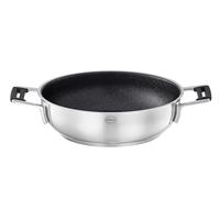 RÖSLE Poêle de Service SILENCE PRO - Poêle Revêtement Anti-adhésif - Manche Silicone, Acier Inoxydable 18/10 - Compatible Induction, Passe au Lave-Vaisselle, 24 cm