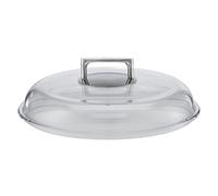 RÖSLE Silence Couvercle en Verre Borosilicate, Couvercle de Poêle Haut de Gamme avec Poignée en Acier Inoxydable 18/10, 28 cm, Résistance à une Température Max, 260 °C, Passe au Lave-Vaisselle