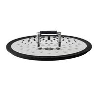 RÖSLE SILENCE PRO Protection anti-éclaboussures de qualité supérieure en acier inoxydable 18/10 avec bord en silicone, pour casseroles de Ø 24/28 cm, anti-goutte, passe au lave-vaisselle