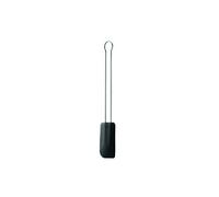 RÖSLE Spatule de Cuisine Étroite - Ustensile de Pâtisserie de Haute Qualité - Inox 18/10 et Silicone Noir Résistant à la Chaleur Jusqu'à 200 °C - Passe au Lave-Vaisselle - 20 cm