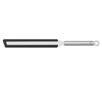 RÖSLE Spatule de Cuisine pour Crêpes, Pour Retourner les Crêpes, la Viande, ou pour Étaler la Pâte, En silicone et acier inoxydable, 32.5 x 3 x 1.6 cm, argentée