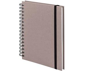 Rössler 1875452491 Cahier à spirales et élastique 160 pages A5 S.O.H.O. Wire-O 21,8 x 15,5 x 2 cm (Gris) (Import Allemagne)