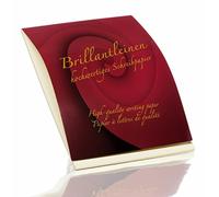 Rössler - Bloc-notes en toile brillante format DIN A4, 50 feuilles, ivoire | Bloc-notes au format DIN A4, papier à lettres pour lettres, correspondance, notes et messages personnels