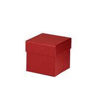 Rössler - Boîte cadeau avec couvercle 105 x 105 x 105 mm Rouge
