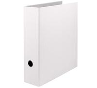 Rössler - Classeur S.O.H.O. DIN A4 large 32 x 28,5 x 8,5 cm, blanc | Classeur à levier avec trou de préhension pour documents, dossiers et organisation du bureau