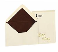 Rössler - Enveloppes en satin de luxe, format DIN C6, 20 pièces, ivoire