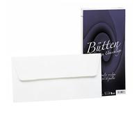 Rössler - Enveloppes papier à la cuve DIN long, 25 pièces, blanc