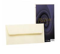 Rössler - Enveloppes papier à la cuve DIN long, 25 pièces, ivoire