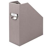 Rössler Papier 1318452491 - S.O.H.O. Porte-revues pour DIN A4, avec poignée et étiquette inscriptible, 11,5 x 26 x 31,5 cm, Taupe, 1 pièce