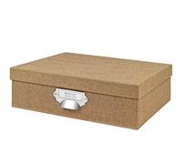 Rössler Papier 1343452600 - S.O.H.O. Boîte de rangement avec poignée et étiquette inscriptible, Special Line Hazelnut, 1 pièce