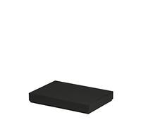 Rössler Papier 13521453701 - Boxline cartonné rectangulaire, convient pour DIN A5, noir, 1 pièce