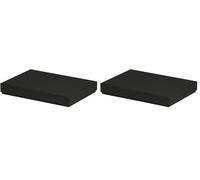 Rössler Papier 13521453701 - Boxline cartonné rectangulaire, convient pour DIN A5, noir, 1 pièce (Lot de 2)