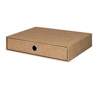 Rössler Papier 1524452600 - S.O.H.O. Boîte à tiroirs pour DIN A4, avec trou de poignée, Special Line Hazelnut, 343 x 250 x 65 mm, 1 pièce