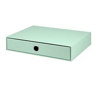 Rössler Papier 1524452650 - S.O.H.O. Boîte à tiroirs pour DIN A4, avec trou de poignée, Mint, 343 x 250 x 65 mm, 1 pièce