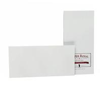 Rössler Papier 2051831170 - Pack de cartes individuelles DIN long, 20 pièces, Paper Royal, nervuré, gris glacé