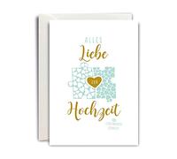 Rössler Papier Rössler 11901837004 Carte Yay, B6 Mpx, inscription « Alles Liebe zur Hochzeit, 1 pièce