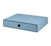 Rössler Papier Rössler 1524452150 S.O.H.O. Boîte de rangement avec trou de préhension Bleu denim Format A4