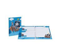 Rössler - Set de papeterie pour enfants Pirates avec enveloppes | Set de papeterie avec papier à motifs et enveloppes pour lettres d'enfants, invitations et messages créatifs