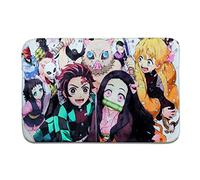 Roffatide Anime Démon Slayer Tapis Rectangulaire Nezuko Tanjirou Porte Couverture Tapis de Sol Tapis pour la Maison 40 * 60cm