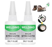 ROFPM 2Pcs*50g Super Colle Universelle, Colle Huileuse Haute RéSistance, Colle Oily Extra Forte, Welding High Strength Oily Glue, Universal Super Glue pour Coller Plastique, Verre, Bois, Métal