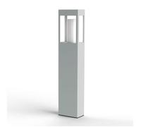 Roger Pradier Brick² N°3 verre clair Wege-/Pollerleuchte, gris soie