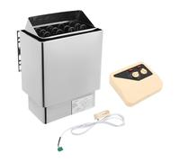 ROGONPDK Poêle de sauna électrique, montage mural, 6000 W, 0 à 120 °C, chauffage portable, avec contrôleur externe, pour saunas privés et salles de sport
