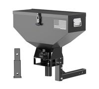 RogueArm Épandeur de semences ATV 90,7 kg, 12 V réglable toutes saisons | Diffuseur de contrôle sans fil UTV avec attelage récepteur de 5,1 cm pour sel, graines d'herbe, engrais, mangeoire à cerf