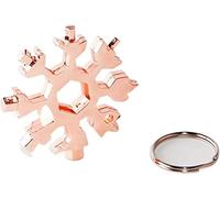 ROHCGHC Outil multifonction Snowflake, tournevis, clé(Rose Gold)
