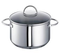 ROHE Germany, marmite en acier inoxydable pour la viande, modèle Ravenna, 24 cm, capacité d'environ 5,50 litres, avec couvercle