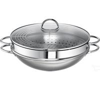 Rohe Ravenna wok avec grille de cuisson vapeur 34cm RO20310134