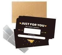 ROKZELT Carte à Gratter - ticket a gratter Lot de 20 avec Enveloppes| Cadeau Personnalisé Anniversaire, Mariage, Grossesse, Retraite | Emballage Doré Luxueux - Idée Unique pour Femme et Homme