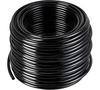 Rolcoassuns 60M 1/4" Tuyau Goutte-à-goutte, Tuyau Distributeur PVC pour Système d'Irrigation Goutte-à-goutte, Tuyau Flexible pour Goutteurs à Connexion Rapide