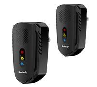 ROLEDY® Répulsif Ultrasons 5 Modes de Fonctionnement, Mode Silencieux, Efficace Contre Les Rats Rongeurs Souris Fourmis, Araignées, Moustiques, Cafards, Non-Toxique, sans Radiation, 2 Pack (Noir-3)