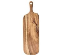 Rolido Planche à découper en bois, robuste, double face, carte de service avec poignée, de steak à deux lettres, présentation double face pour camping, cuisine en plein air