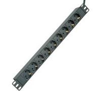 Roline 19071621 48,26 cm (19 ) Barre multiprise 9 Prises, 2 m Noir Noir G