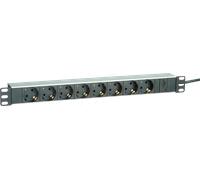 ROLINE 19.07.1622 power extension 2 m 8 AC outlet(s) Indoor Aluminium