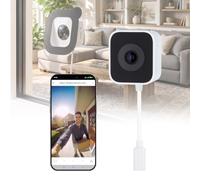 Rollei Caméra de Fenêtre, Caméra Surveillance Intérieur Window Security Cam | 2K Camera Surveillance WiFi Interieur 2,4 GHz 5 GHz WiFi avec Détection de Mouvement et de Personnes Audio Bidirectionnel